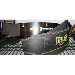 IRONEDGE NUTRITION LIFTING BRACE, AND EVERLAST