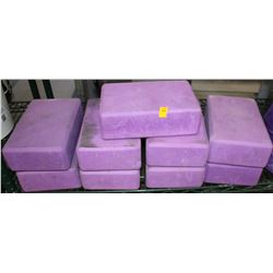 LOT OF 9 FOAM WORKOUT BLOCKS