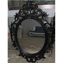 BLACK ORNATE DECORATIVE MIRROR, ON CHOICE