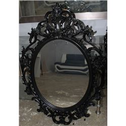 BLACK ORNATE DECORATIVE MIRROR, ON CHOICE