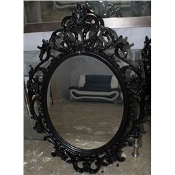 BLACK ORNATE DECORATIVE MIRROR, ON CHOICE