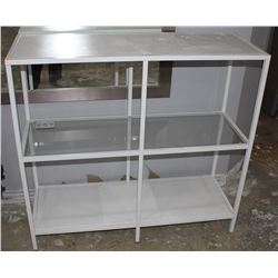 3 TIER WHITE DISPLAY SHELF