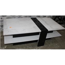 WHITE & BLACK MODERN STYLE COFFEE TABLE,