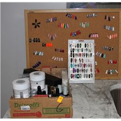 LOT OF ACRYLIC & GEL NAIL SUPPLIES