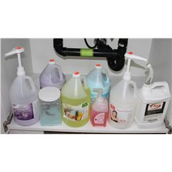 LOT OF SPA CLEANERS AND CREAMS