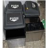 Image 1 : LOT OF ASSORTED GARBAGE BINS