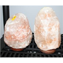 PAIR OF HIMALYAN SALT LAMPS
