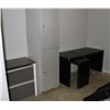 Image 1 : DESK, 2 DRAWER FILE CABINET & 2 SECTION LOCKER