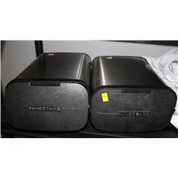 LOT OF 2 NINESTAR TOUCHLESS STAINLESS SMALL