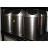 Image 1 : LOT OF 6 SMALL REVOLVING TOP GARBAGE CANS