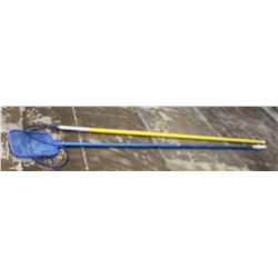 PAIR OF POOL CLEANING TOOLS