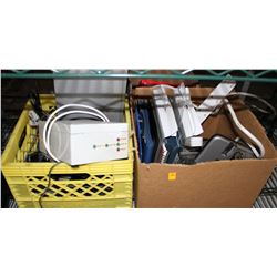 STATIONARY OFFICE LOT, 1 BOX AND 1 CRATE