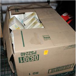 PARTIAL BOX OF SWAN BRAND BOXED KLEENEX & TABLE PA