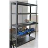 Image 1 : 5 TIER METAL SHELF UNIT - APPROX 6FT X 4FT