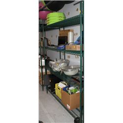 5FT X 2FT GREEN METAL SHELF