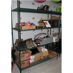 5FT X 2FT GREEN METAL SHELF