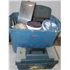 Image 1 : TOOLBOX AND TOTE OF ASSORTED TOOLS & HARDWARES