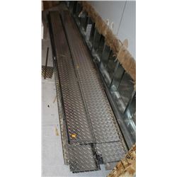 LOT OF CHECKERPLATE: APPROX 10FT X 10IN