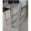 Image 1 : PAIR OF 2FT WIDE CHROME SHELVES