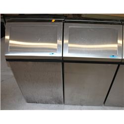 LOT OF 4 FROST STAINLESS FLAT BACK WASTE BINS
