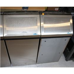 LOT OF 4 FROST STAINLESS FLAT BACK WASTE BINS