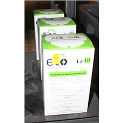3 BOXES OF ECO BUCKEYE NEUTAL DISINFECTANT