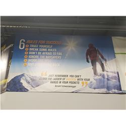 6 RULES FOR SUCCESS INSPIRATIONAL BANNER. APPROX
