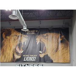 IF YOU WANT TO BE A LION NSPIRATIONAL BANNER.
