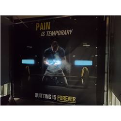 PAIN IS TEMPORARY NSPIRATIONAL BANNER. APPROX
