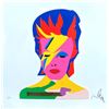 Image 1 : Marco Lodola- Original Serigraph on Paper with golden leaf "IL DUCA BIANCO"