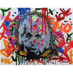 Nastya Rovenskaya- Mixed Media "Einstein is Right Again"