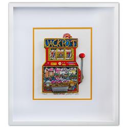 Charles Fazzino- 3D Construction Silkscreen Serigraph "Slots of Fun"