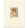 Image 1 : "Boy with Chicken" Limited Edition Lithograph by Edna Hibel (1917-2014), Numbered and Hand Signed wi
