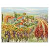 Image 1 : Vadik Suljakov, "Harvest in Tuscany" Original Oil Painting on Canvas, Hand Signed with Letter of Aut