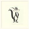 Image 2 : "Penelope Pussycat" Framed Limited Edition Etching with Hand-Tinted Color and Numbered.