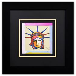 Peter Max- Original Lithograph  Liberty Head XV (Mini) 