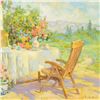 Image 2 : Sasha Yutkin, "Hot Summer Day" Original Oil Painting on Canvas, Hand Signed with Letter of Authentic