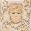 Image 2 : "Martha" Limited Edition Lithograph by Edna Hibel (1917-2014), Numbered and Hand Signed with Certifi