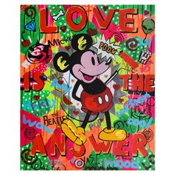 Nastya Rovenskaya- Mixed Media "The Answer is Love"