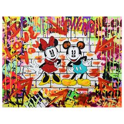 Nastya Rovenskaya- Mixed Media "Mickey & Minnie"