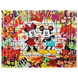 Nastya Rovenskaya- Mixed Media "Mickey & Minnie"