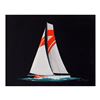 Image 1 : Alex Blokhin, "Volvo Ocean Racing Yacht" Original Oil Painting on Canvas, Hand Signed with Letter of