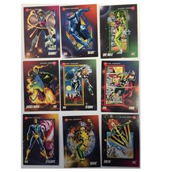 1992 Super Heroes Nine Cards