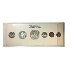 1960 Canada Proof Like Set - Original White Cardboard Royal Canadian Mint