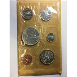 1965 Canada Proof-Like (PL) Collector Set With Blunt 5 Small Bead Penny, Pointed Star Dollar