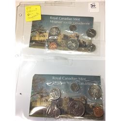 1974 Canada Proof-Like (PL) Collector Set - Two sets with different coin placements