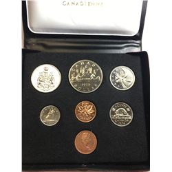 1972 Double Penny Coin Set in Leather Case