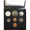 Image 1 : 1972 Double Penny Coin Set in Leather Case