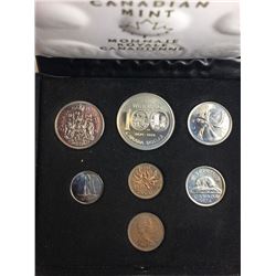 1974 Double Penny Coin Set in Leather Case - Winnipeg Set