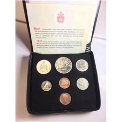 1975 Double Penny Coin Set in Leather Case
